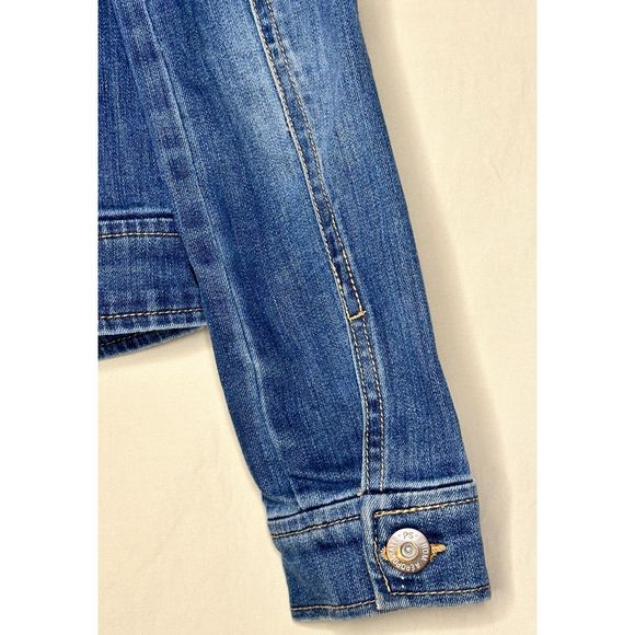 Women’s P.S. by Aéropostale, Embroidered Jean Jacket, 14 Blue - Picture 12 of 16